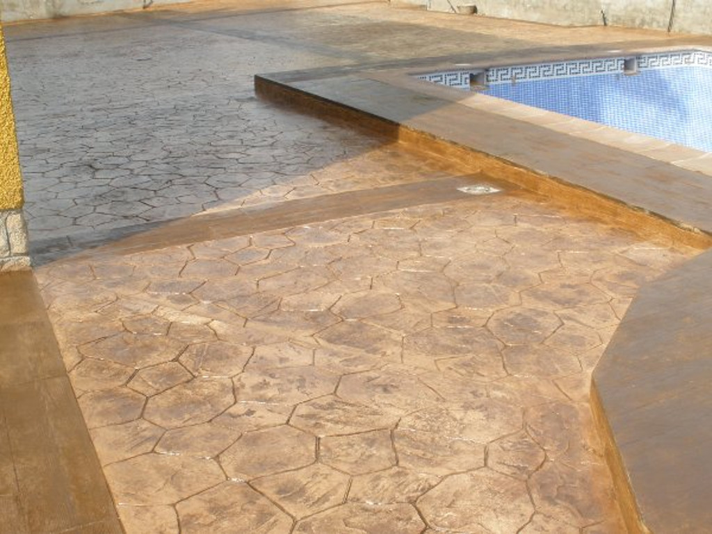 hormigon impreso piscina Hormigon Impreso Piscina