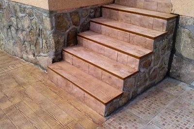 hormigon impreso escaleras hormigon impreso escaleras